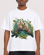 Mockup Boxy Heavyweight Tee White male close-up 05