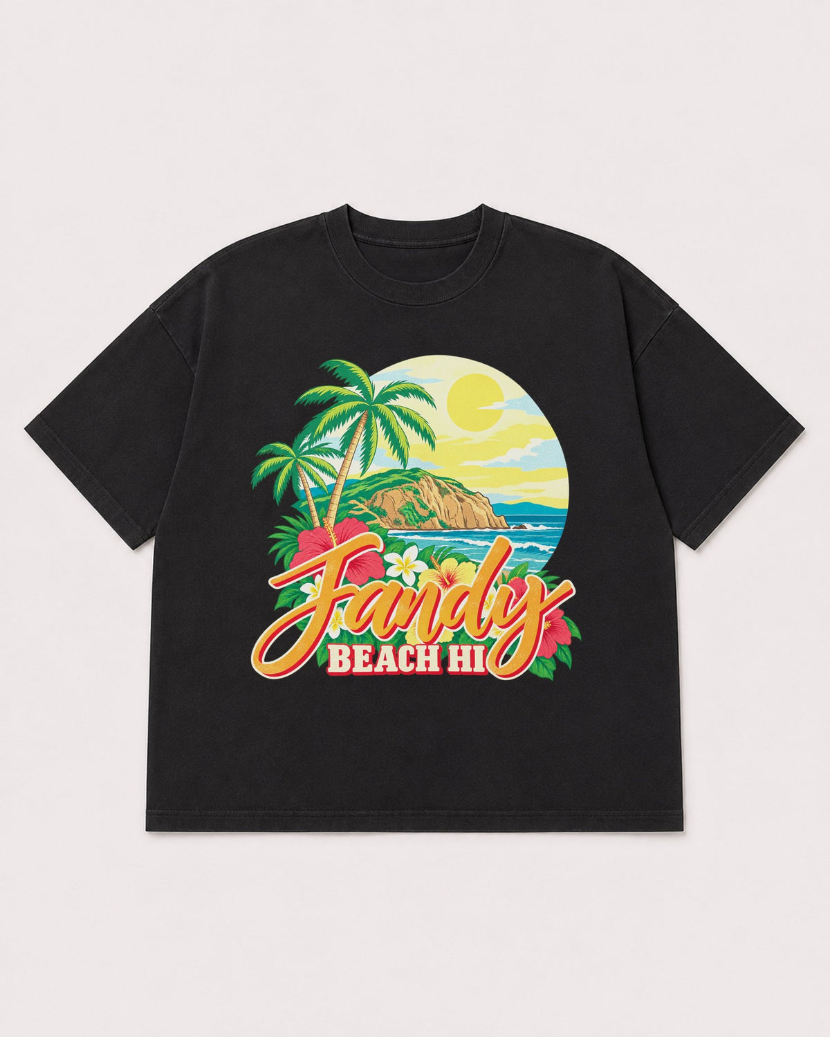 Mockup Boxy Heavyweight Tee Black product