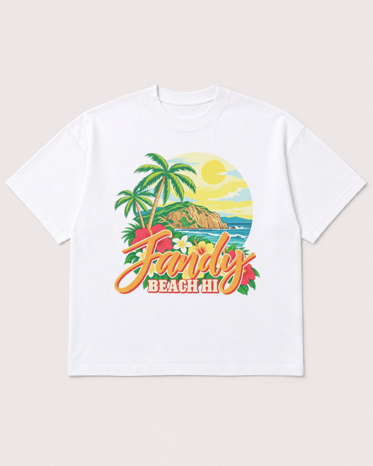 Mockup Boxy Heavyweight Tee White product
