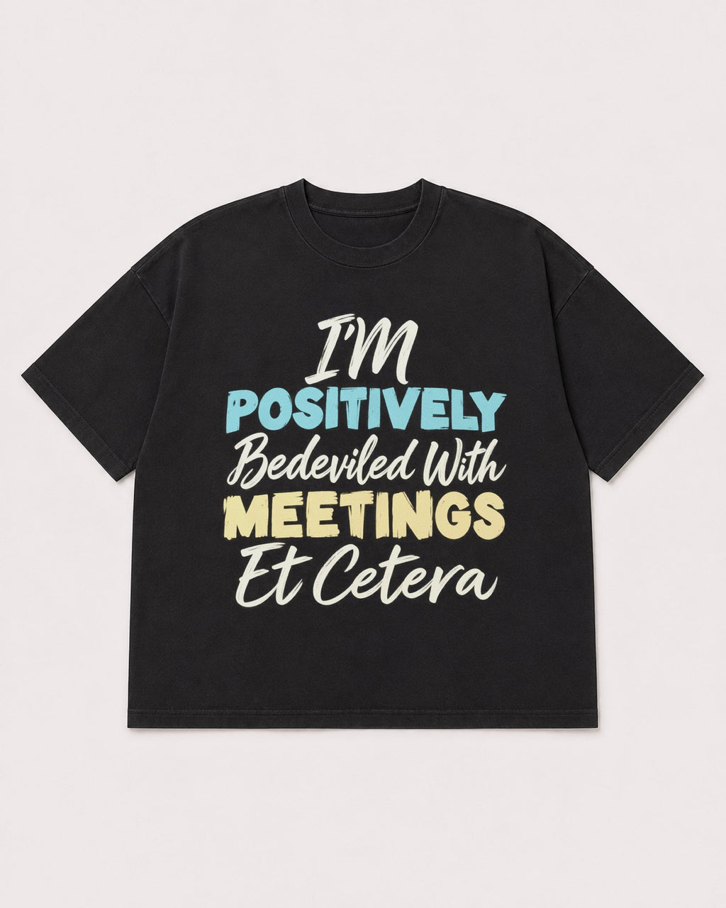 Mockup Boxy Heavyweight Tee Black product