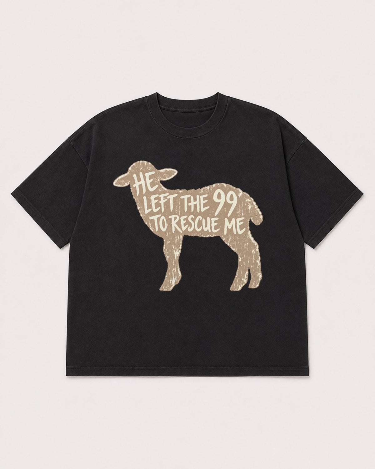 Mockup Boxy Heavyweight Tee Black product