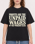 Mockup Boxy Heavyweight Tee Black female close-up 09