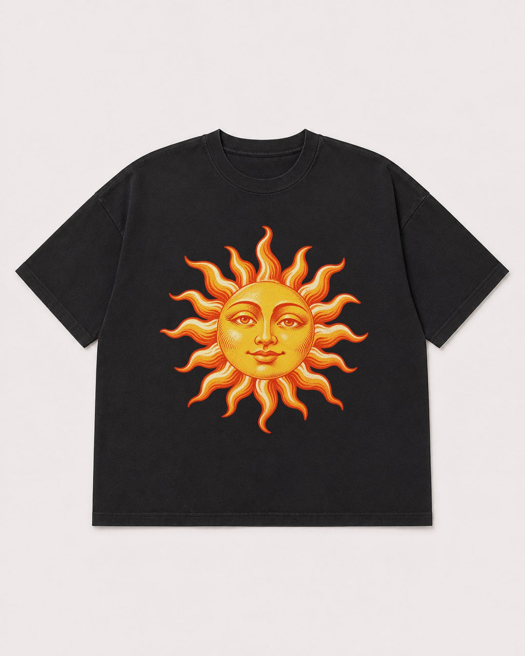 Mockup Boxy Heavyweight Tee Black product