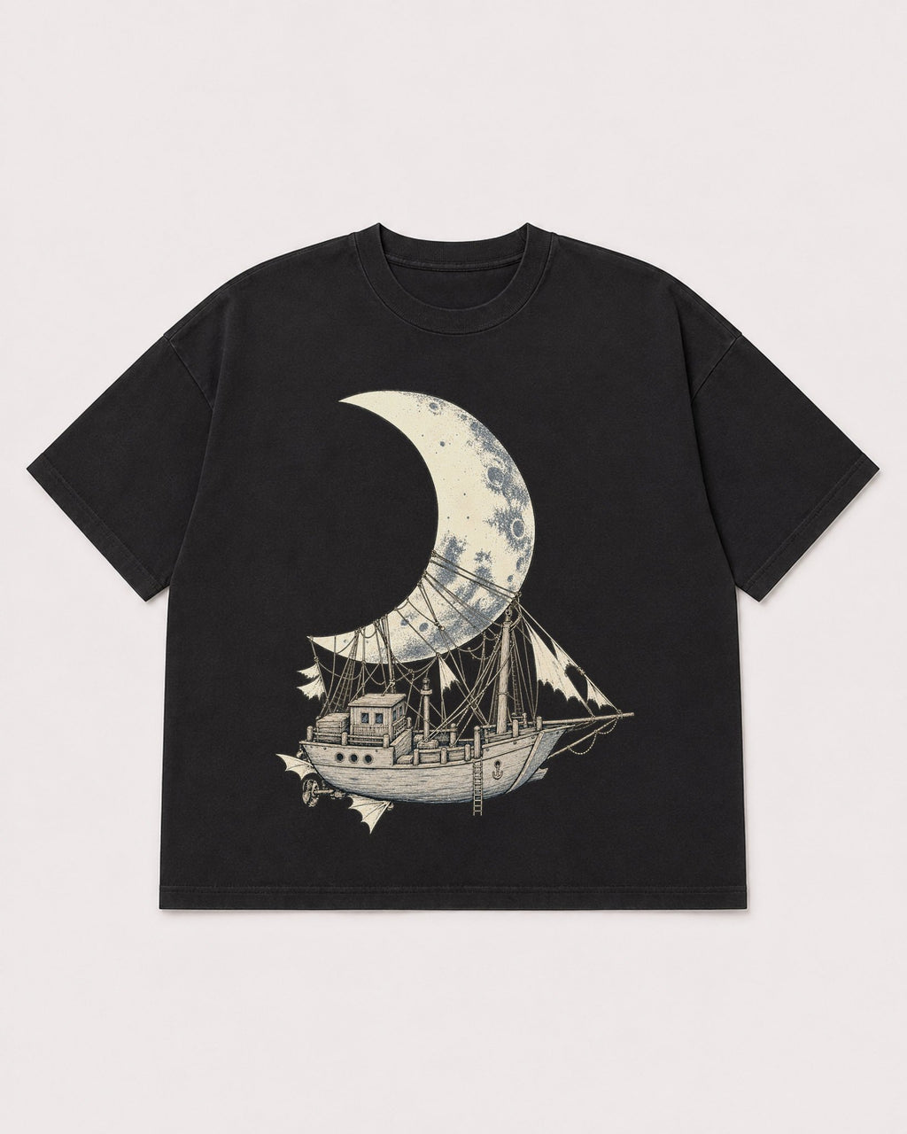 Mockup Boxy Heavyweight Tee Black product