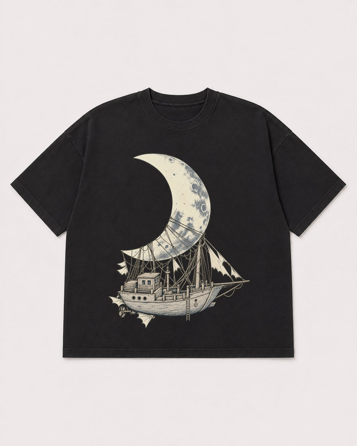 Mockup Boxy Heavyweight Tee Black product