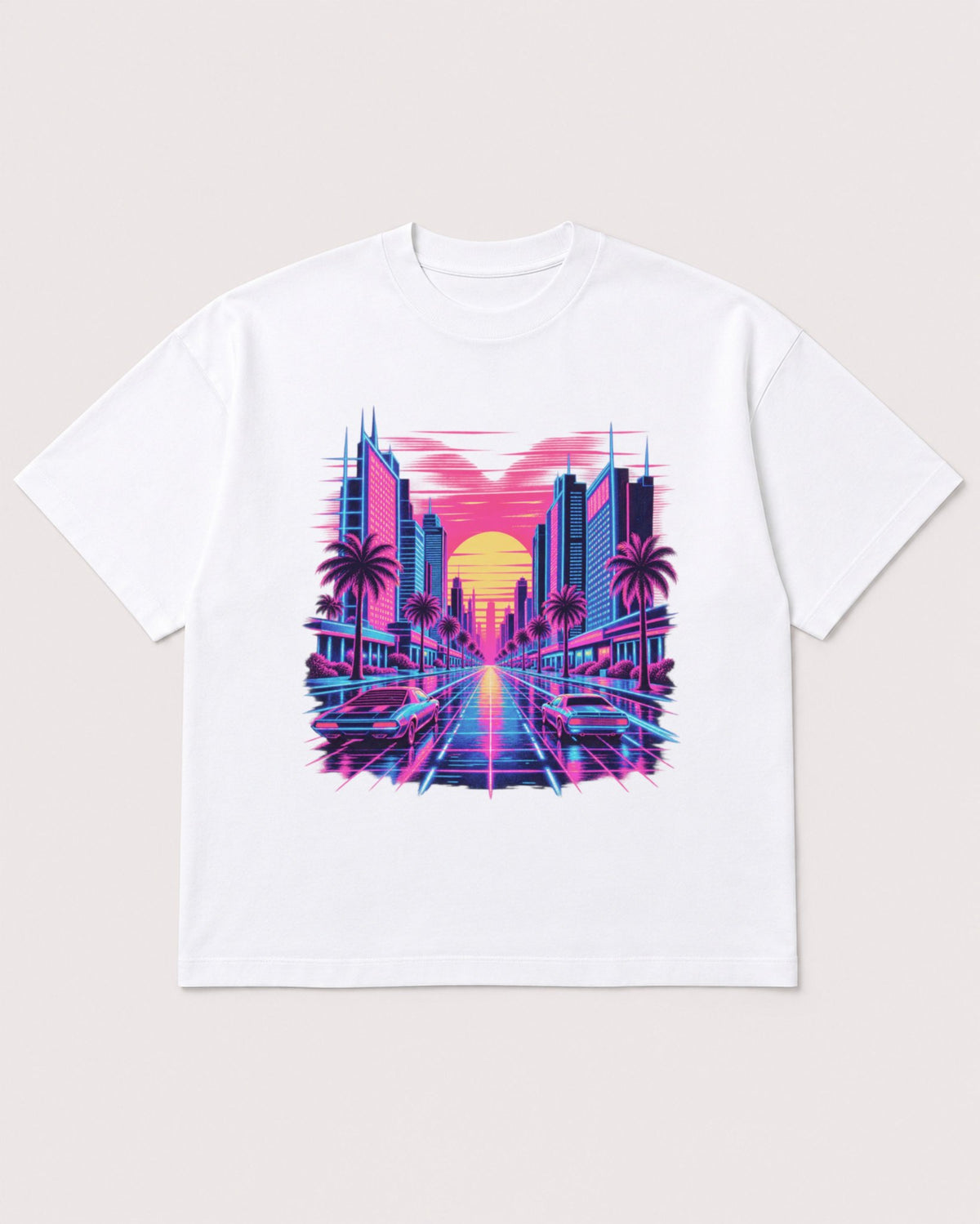 Mockup Boxy Heavyweight Tee White product