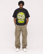 Mockup Boxy Heavyweight Tee Black male full-body 04