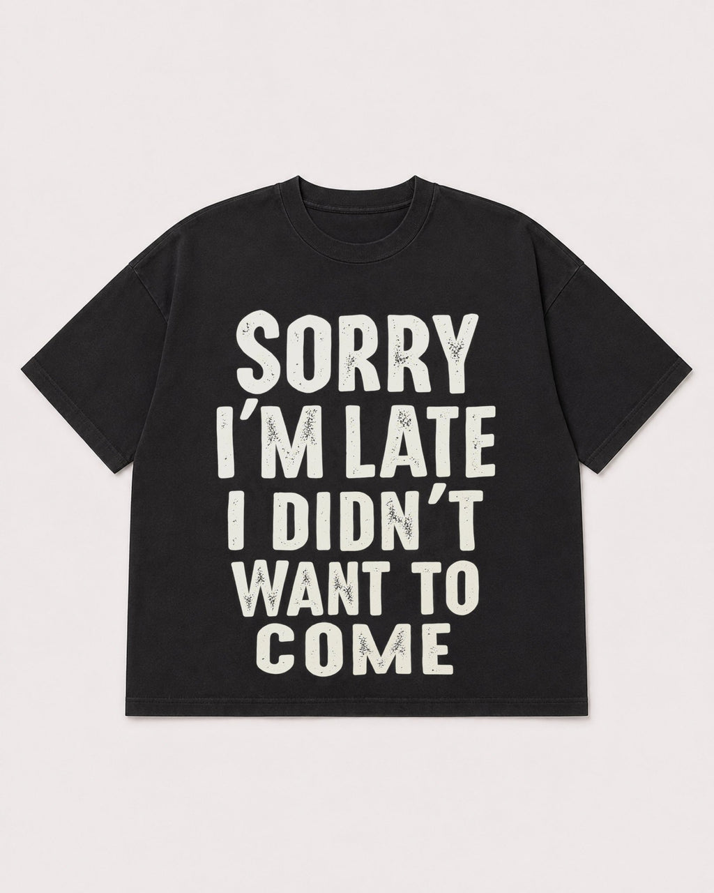 Mockup Boxy Heavyweight Tee Black product