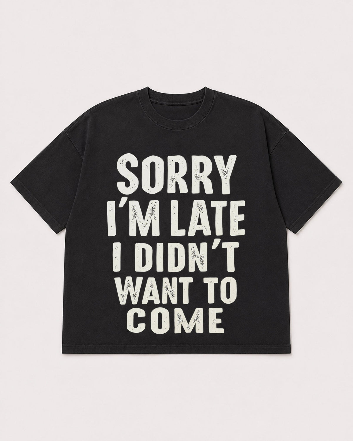Mockup Boxy Heavyweight Tee Black product