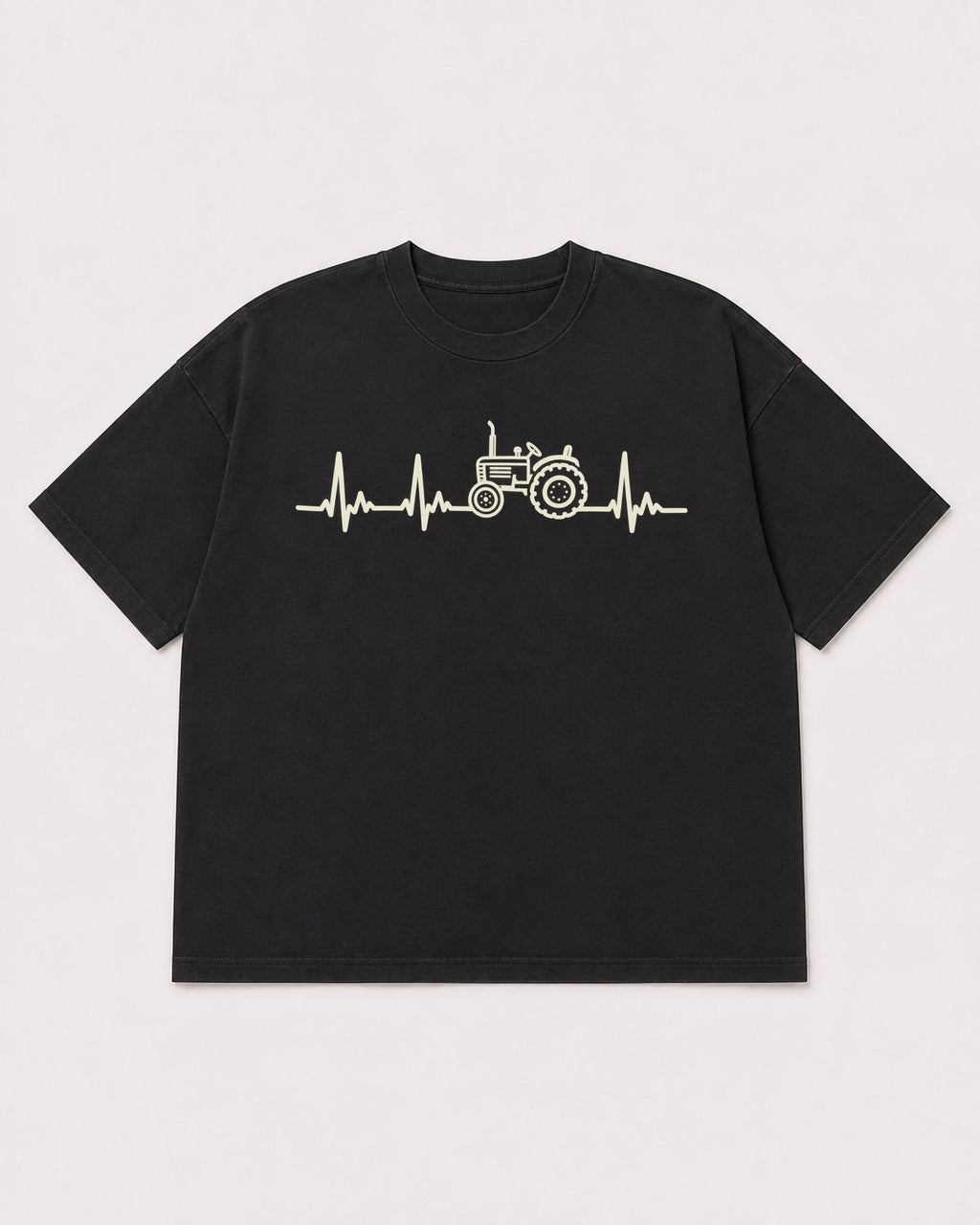 Mockup Boxy Heavyweight Tee Black product