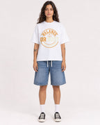 Mockup Boxy Heavyweight Tee White female full-body 06