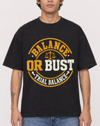 Mockup Boxy Heavyweight Tee Black male close-up 06