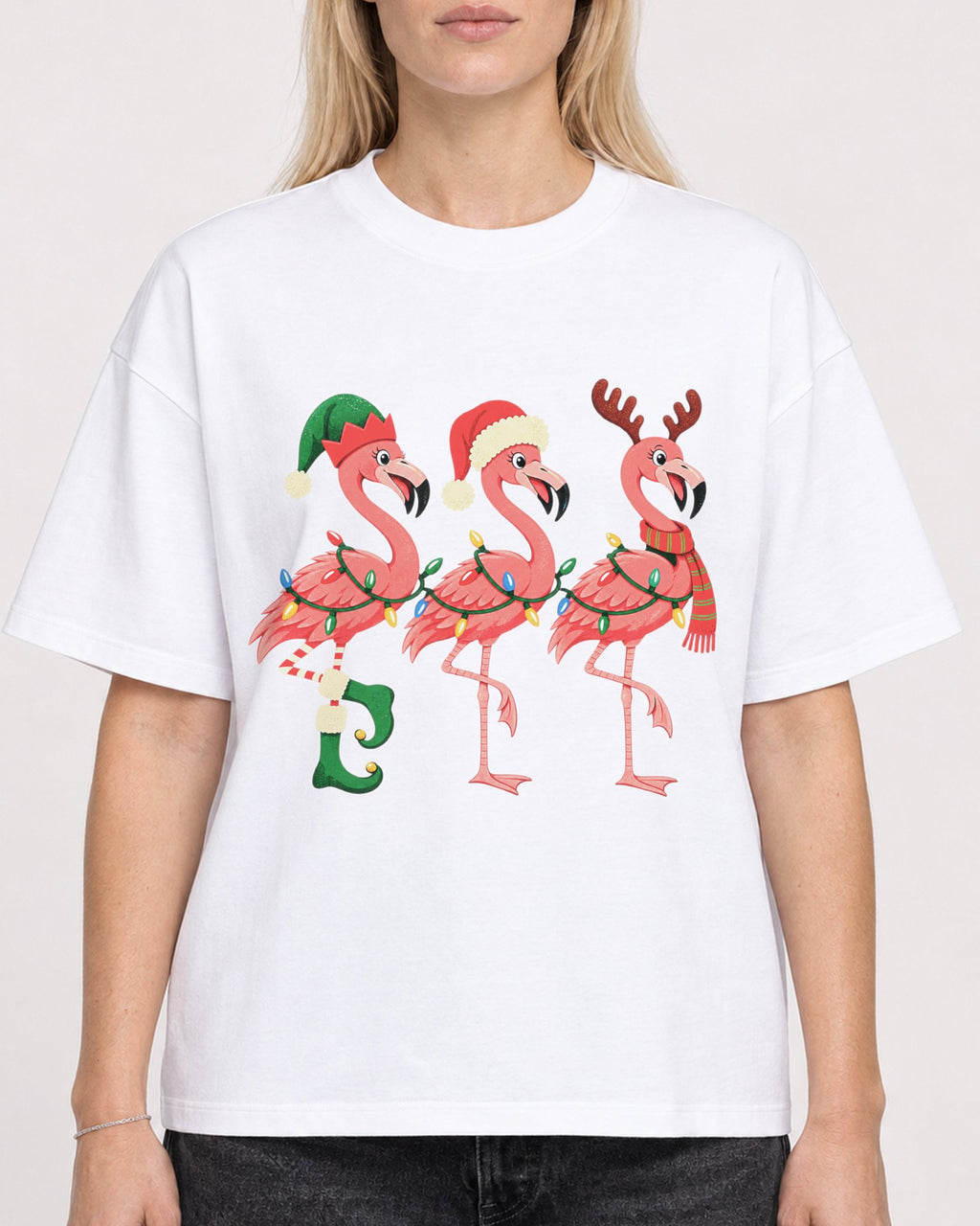 Mockup Boxy Heavyweight Tee White female close-up 08