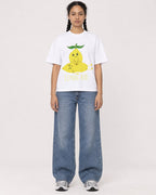 Mockup Boxy Heavyweight Tee White female full-body 50