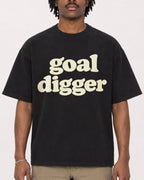 Mockup Boxy Heavyweight Tee Black male close-up 04