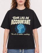 Mockup Boxy Heavyweight Tee Black female close-up 09