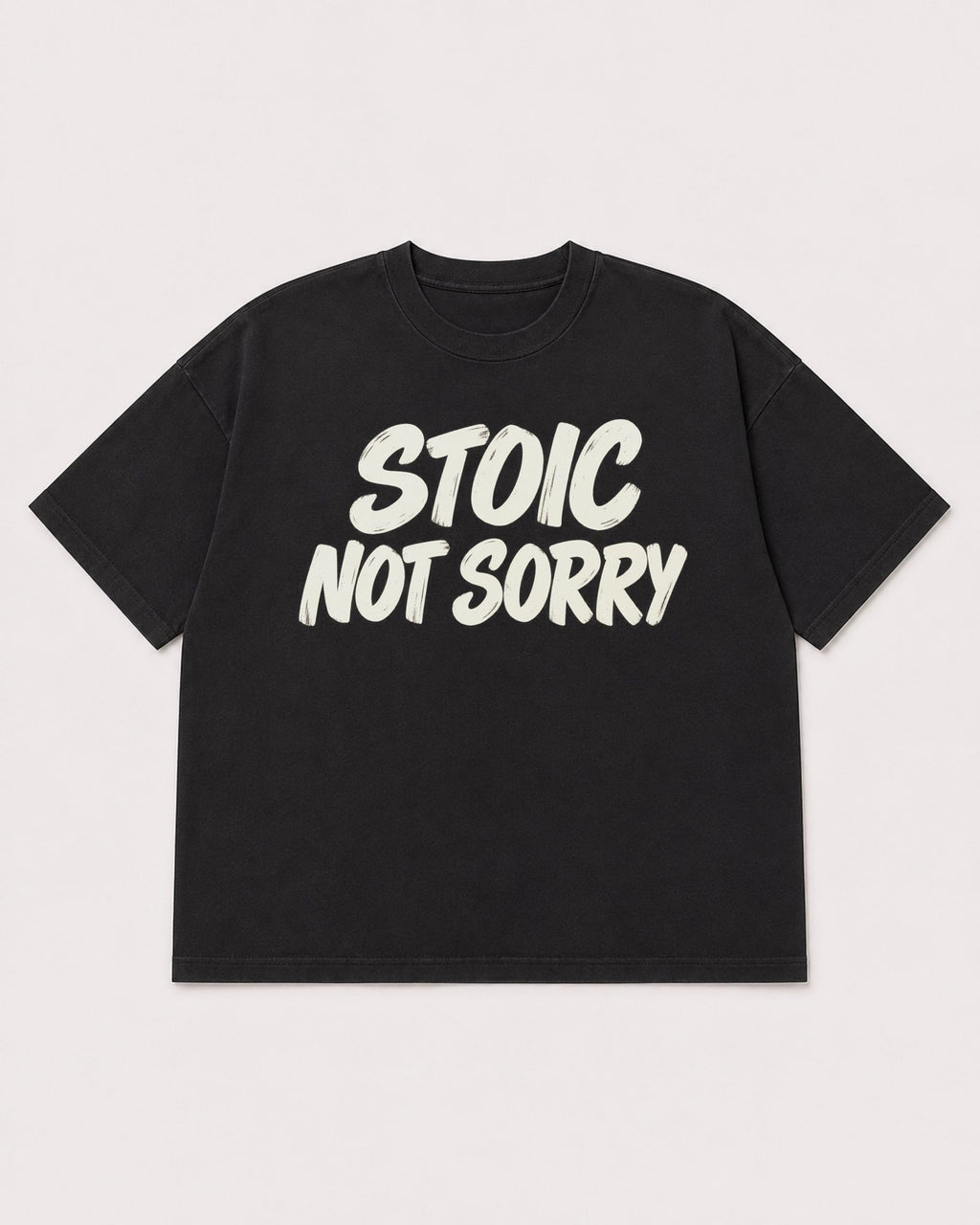 Mockup Boxy Heavyweight Tee Black product