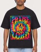 Mockup Boxy Heavyweight Tee Black male close-up 05