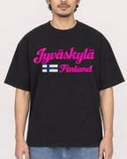 Mockup Boxy Heavyweight Tee Black male close-up 02