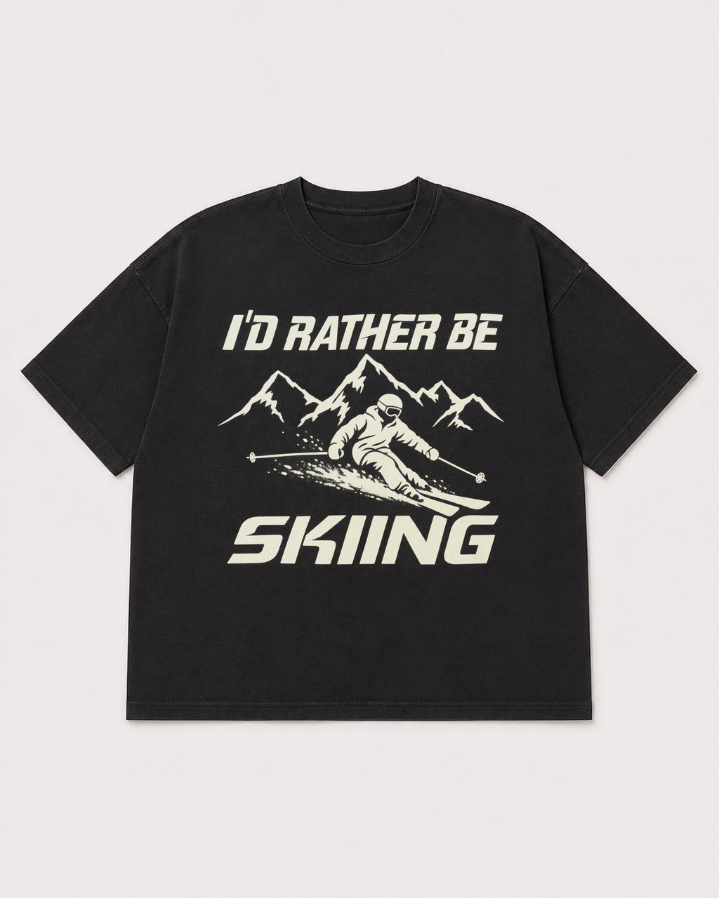 Mockup Boxy Heavyweight Tee Black product