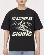 Mockup Boxy Heavyweight Tee Black male close-up 01