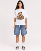 Mockup Boxy Heavyweight Tee White female full-body 06