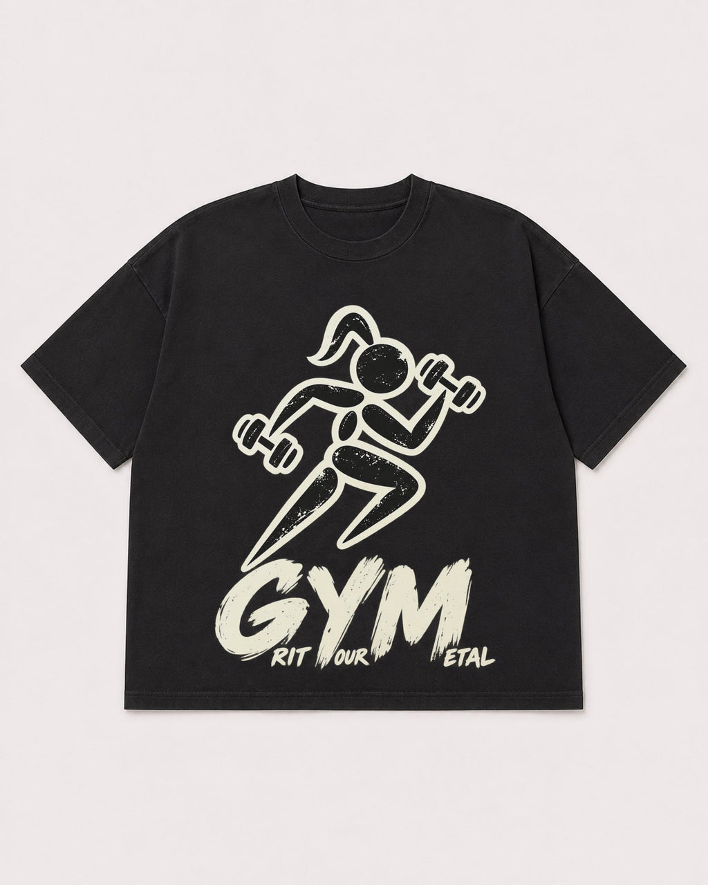 Mockup Boxy Heavyweight Tee Black product