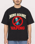 Mockup Boxy Heavyweight Tee Black male close-up 02