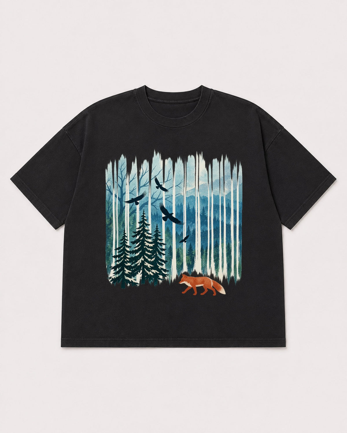 Mockup Boxy Heavyweight Tee Black product
