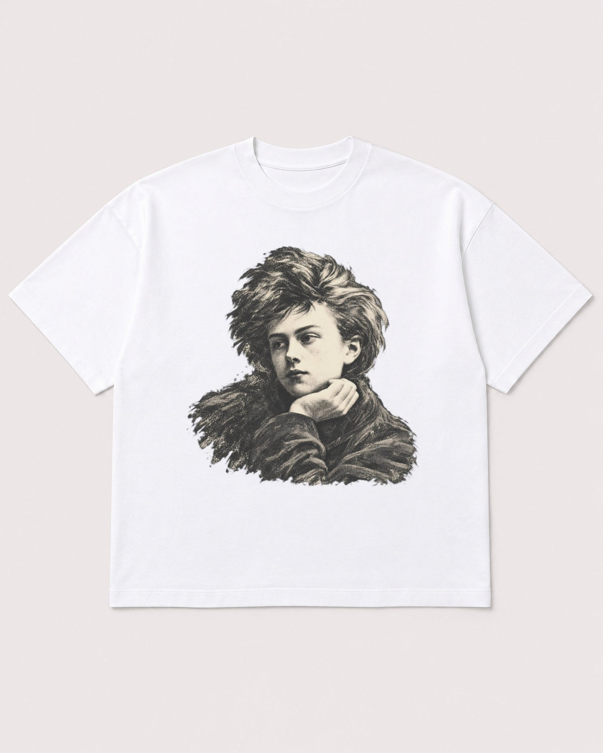 Mockup Boxy Heavyweight Tee White product
