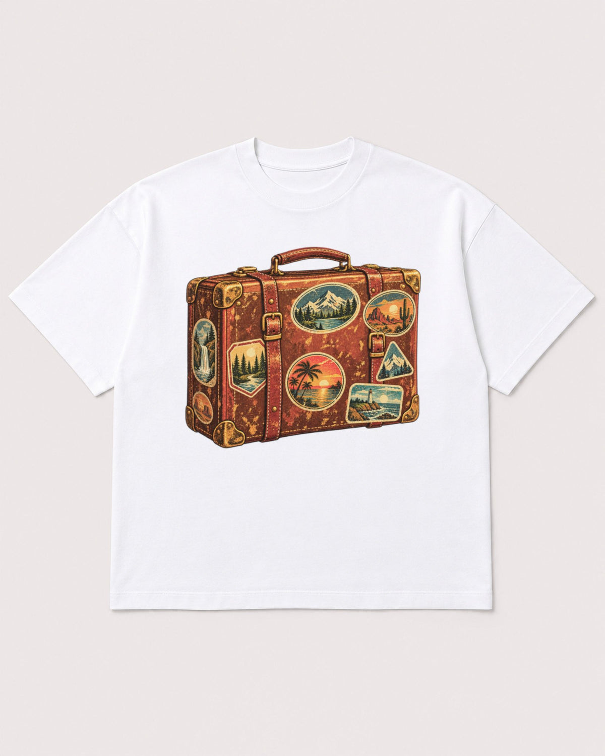 Mockup Boxy Heavyweight Tee White product