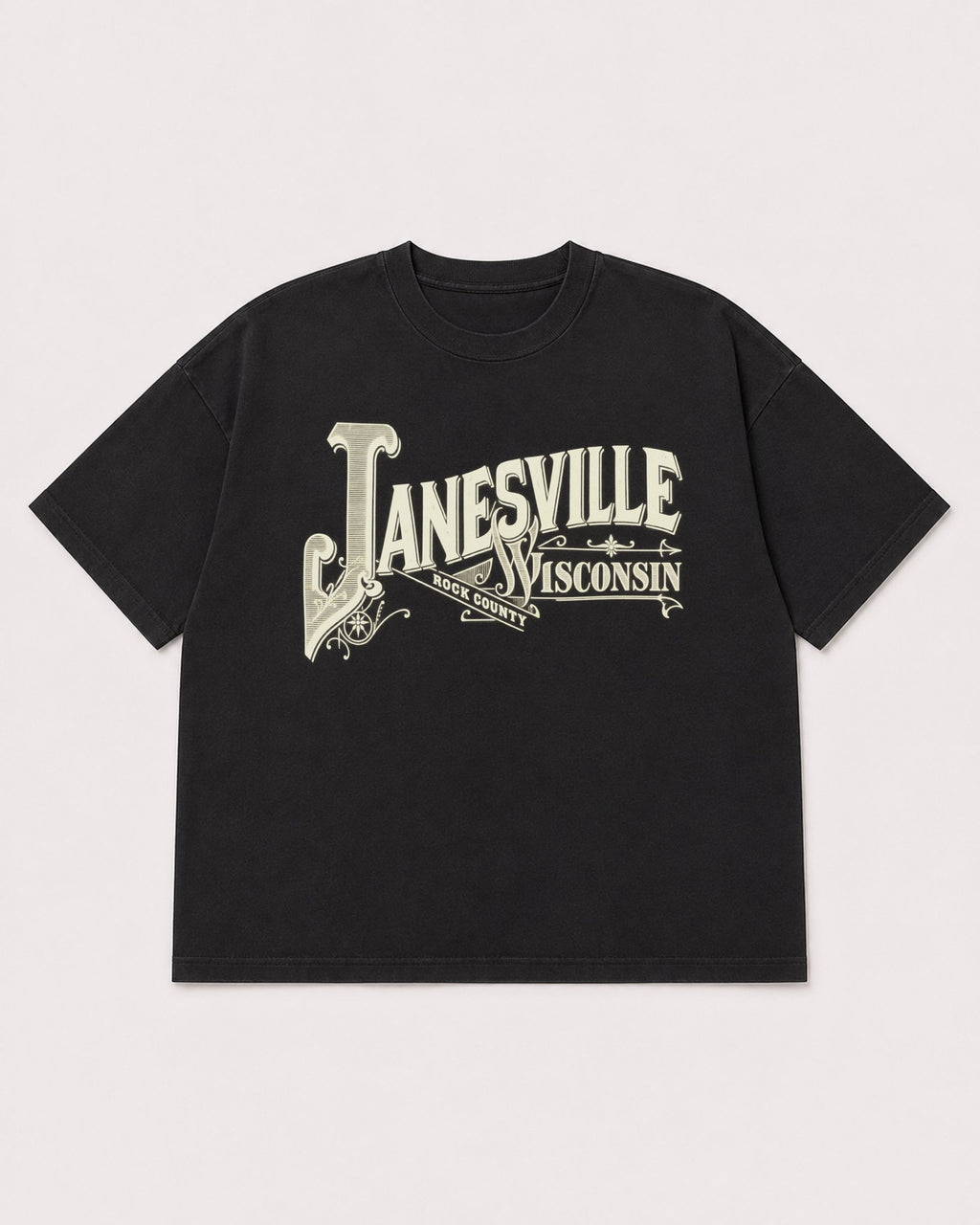 Mockup Boxy Heavyweight Tee Black product