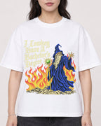 Mockup Boxy Heavyweight Tee White female close-up 03