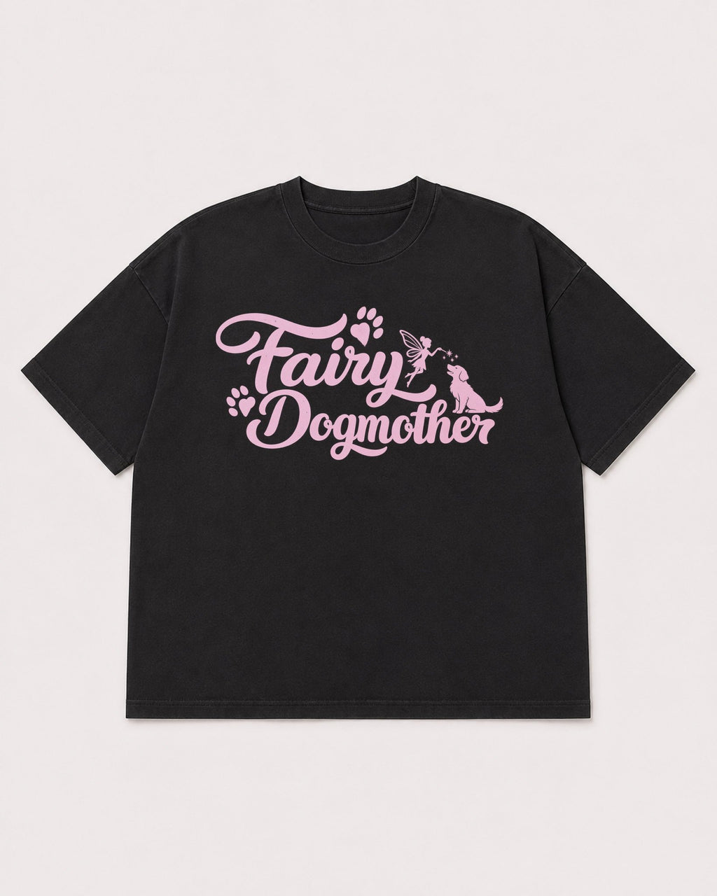 Mockup Boxy Heavyweight Tee Black product