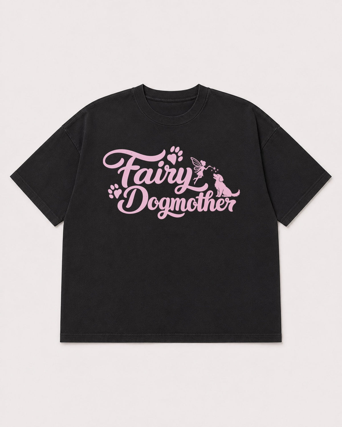 Mockup Boxy Heavyweight Tee Black product