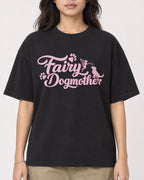 Mockup Boxy Heavyweight Tee Black female close-up 02