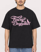 Mockup Boxy Heavyweight Tee Black male close-up 02