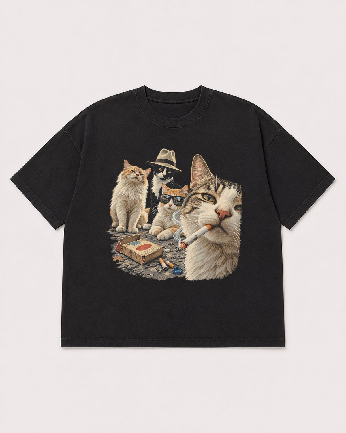 Mockup Boxy Heavyweight Tee Black product