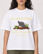 Mockup Boxy Heavyweight Tee White female close-up 07