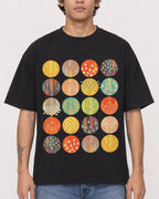 Mockup Boxy Heavyweight Tee Black male close-up 06
