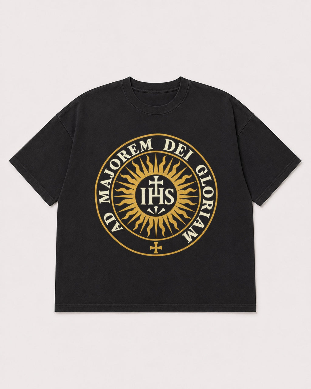 Mockup Boxy Heavyweight Tee Black product