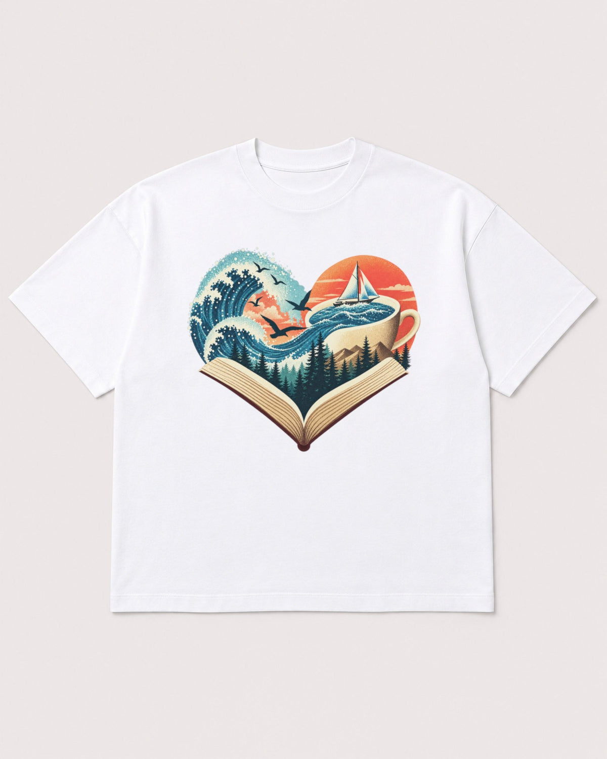 Mockup Boxy Heavyweight Tee White product