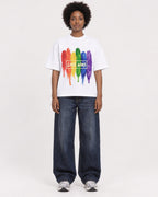 Mockup Boxy Heavyweight Tee White female full-body 14