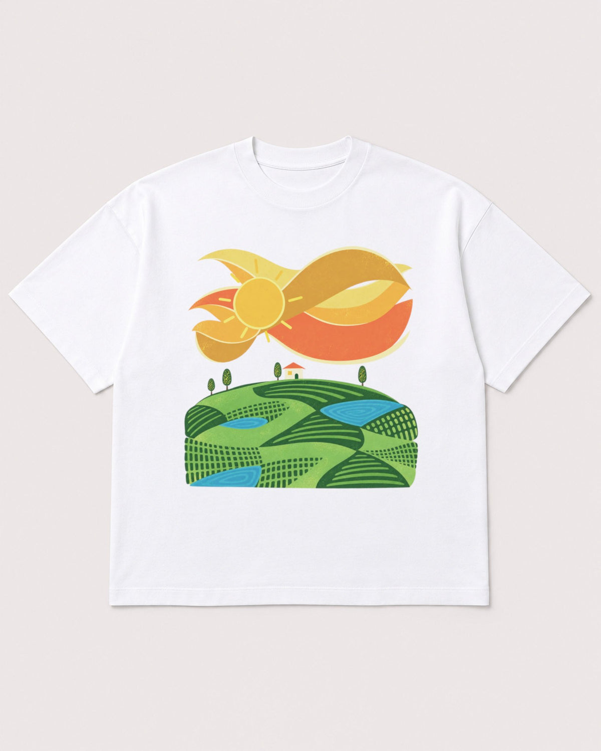 Mockup Boxy Heavyweight Tee White product