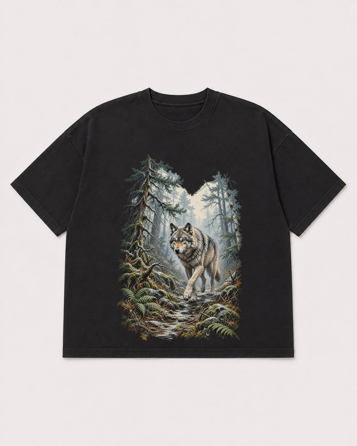 Mockup Boxy Heavyweight Tee Black product