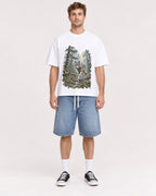 Mockup Boxy Heavyweight Tee White male full-body 08