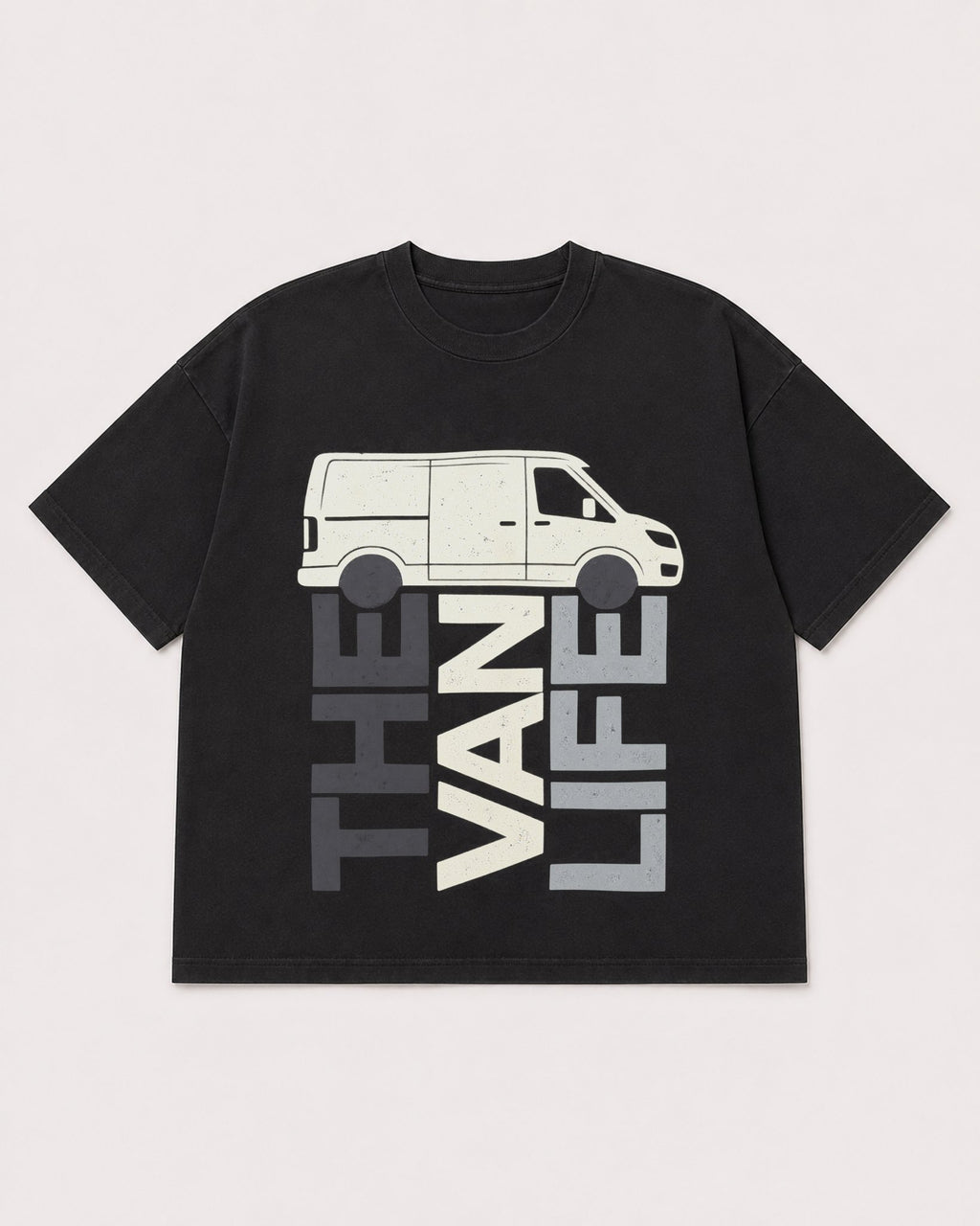 Mockup Boxy Heavyweight Tee Black product