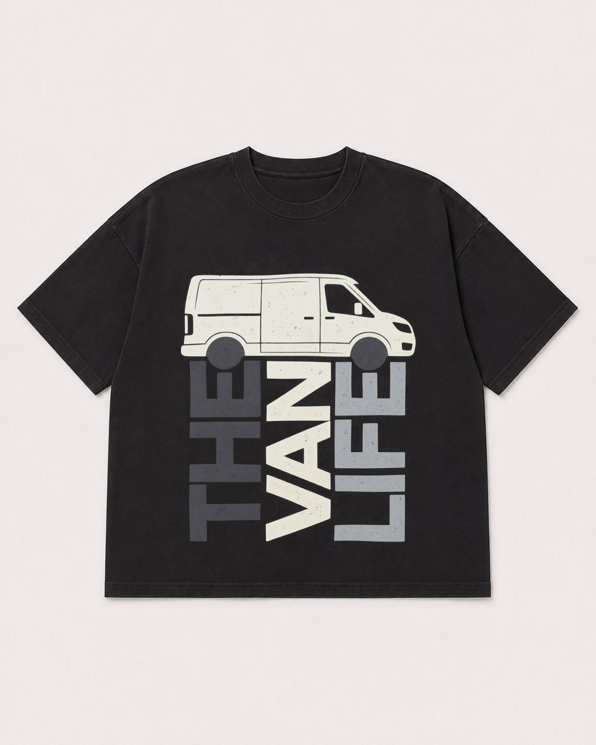 Mockup Boxy Heavyweight Tee Black product