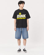 Mockup Boxy Heavyweight Tee Black male full-body 31