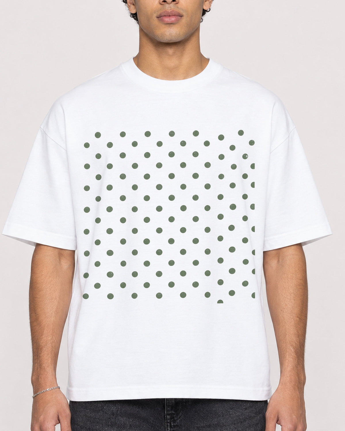 Mockup Boxy Heavyweight Tee White male close-up 10